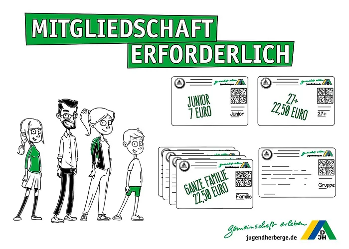 Jugendherberge Oldenburg DJH Mitgliedschaft erforderlich - membership required